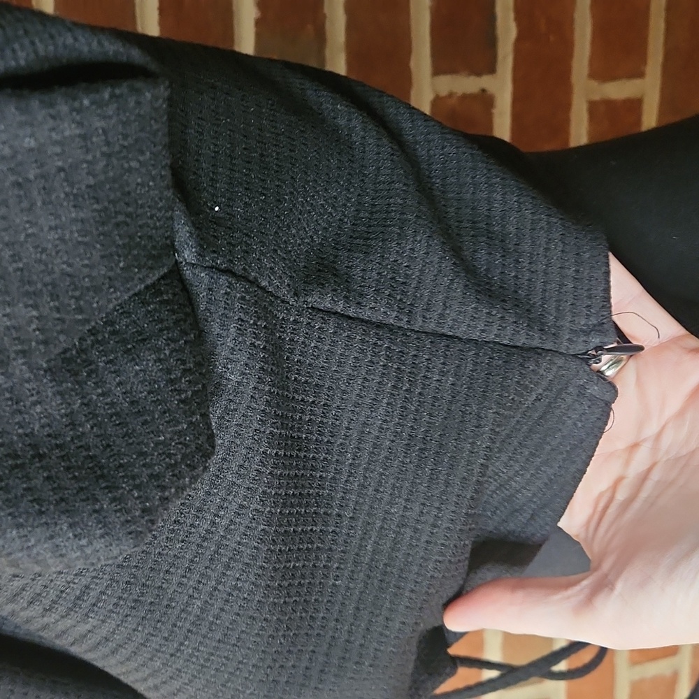 Zara Black Long Sleeve Crop Top, XS - Picture 6 of 7